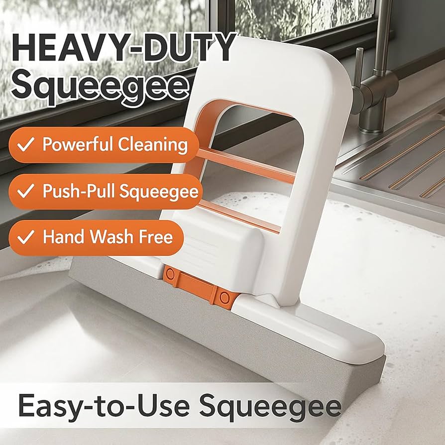 New One-Hand Press Mini Foldable Desktop Mop Self Wringing
